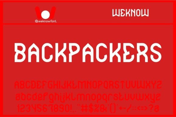 Backpackers Font: Bold and Dynamic