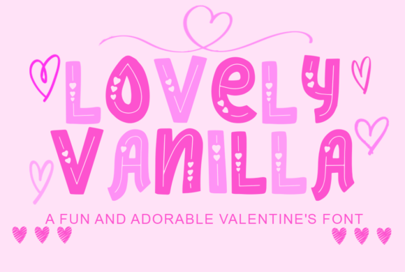 Beautiful Vanilla Font for Romantic Design