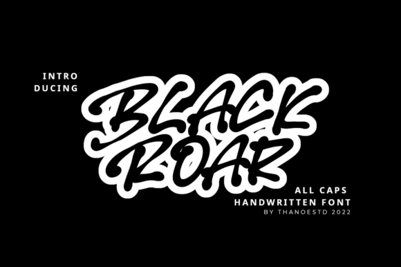 Black Roar: A Bold Display Font for Creative Projects