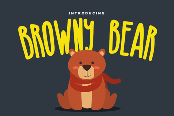 Browny Bear Font for Editorial Design