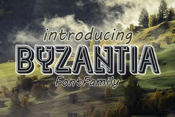 Byzantia: A Bold Display Typeface for Impactful Design