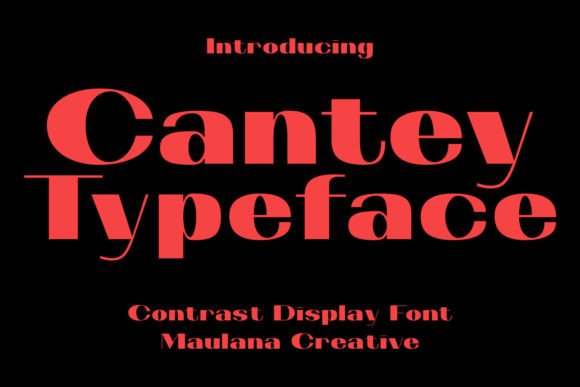 Cantey: A Bold Display Font for Digital Marketing