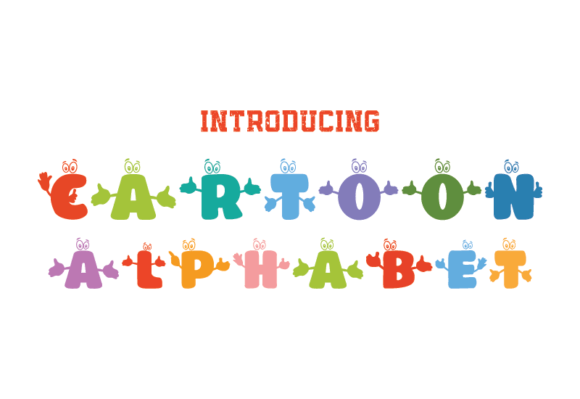 Cartoon Alphabet Font for Creative Design