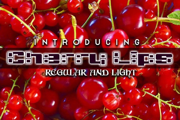 Cherry Lips Font for Web Design