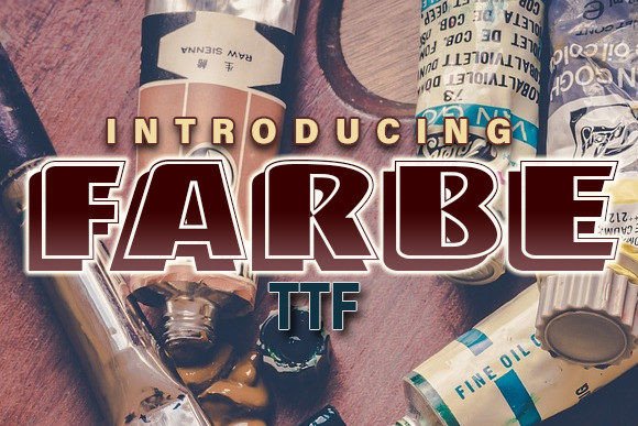 Farbe: A Bold Display Font