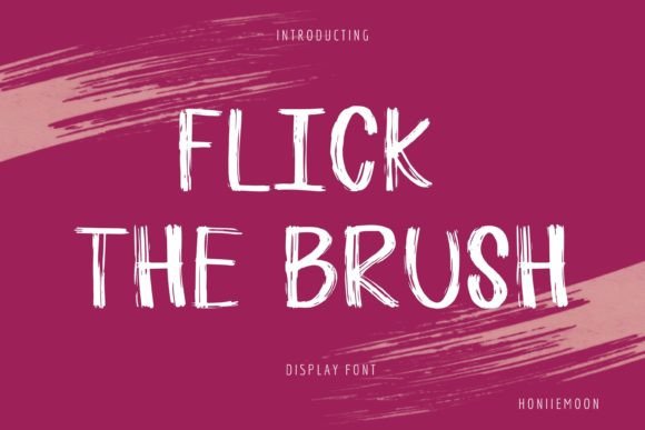Flick the Brush Font for Business
