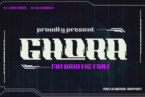 Ghora: A Futuristic Font for Web Design