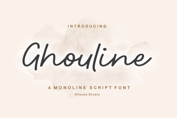 Ghouline: A Script Font for Bold Designers
