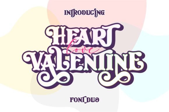 Heart Love Valentine Font for Branding