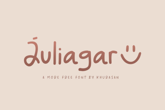 Juliagar: A Friendly Handwritten Typeface