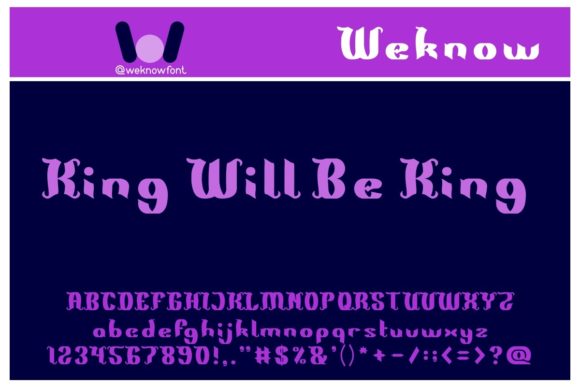 King Will Be King Font for Web Design