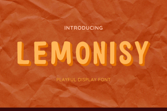 Lemonisy: A Bold, Colorful Display Font