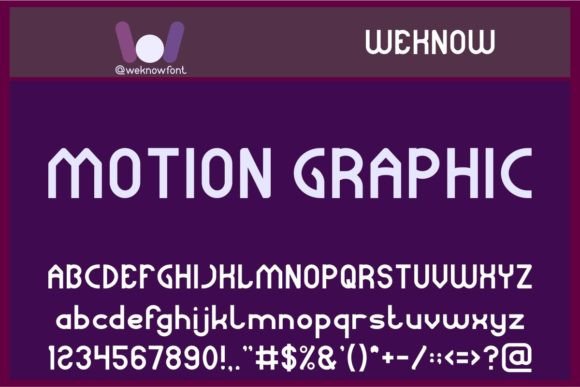 Motion Graphic Font for Web Design