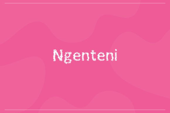 Ngenteni: A Bold, Creative Font for Real Projects