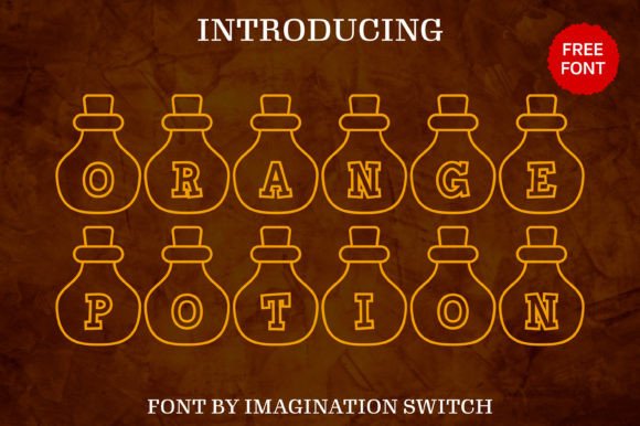 Orange Potion Font for Creative Makers
