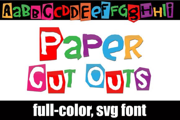 Paper Cut Outs Font for Creative Marketing