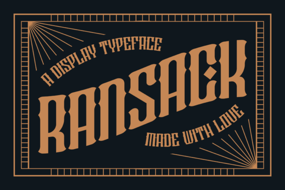 Ransack: A Bold Display Font