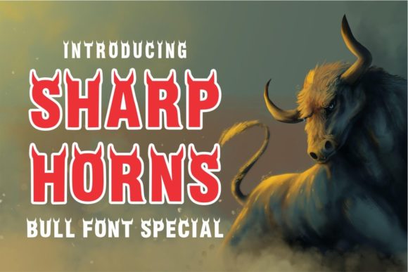 Sharp Horns: A Bold Font for Strong Branding