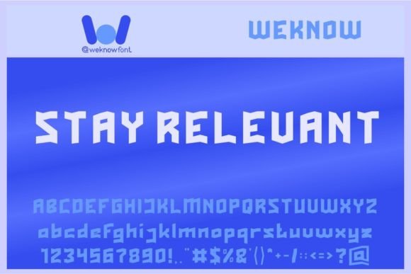 Stay Relevant Font Review