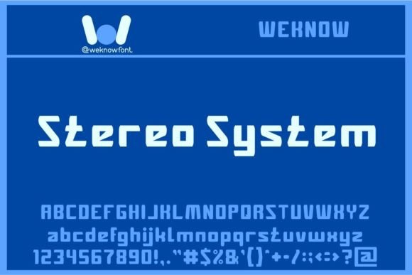 Stereo System: A Bold Display Font for Creative Projects