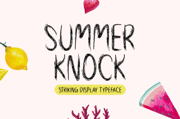 Summer Knock Font for Editorial Design