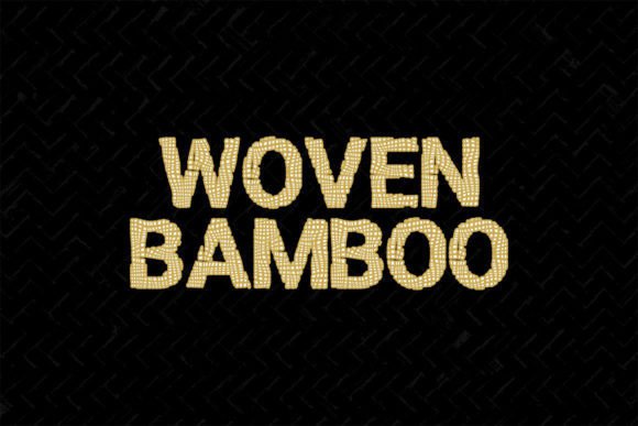 Woven Bamboo Font for Creative Marketing